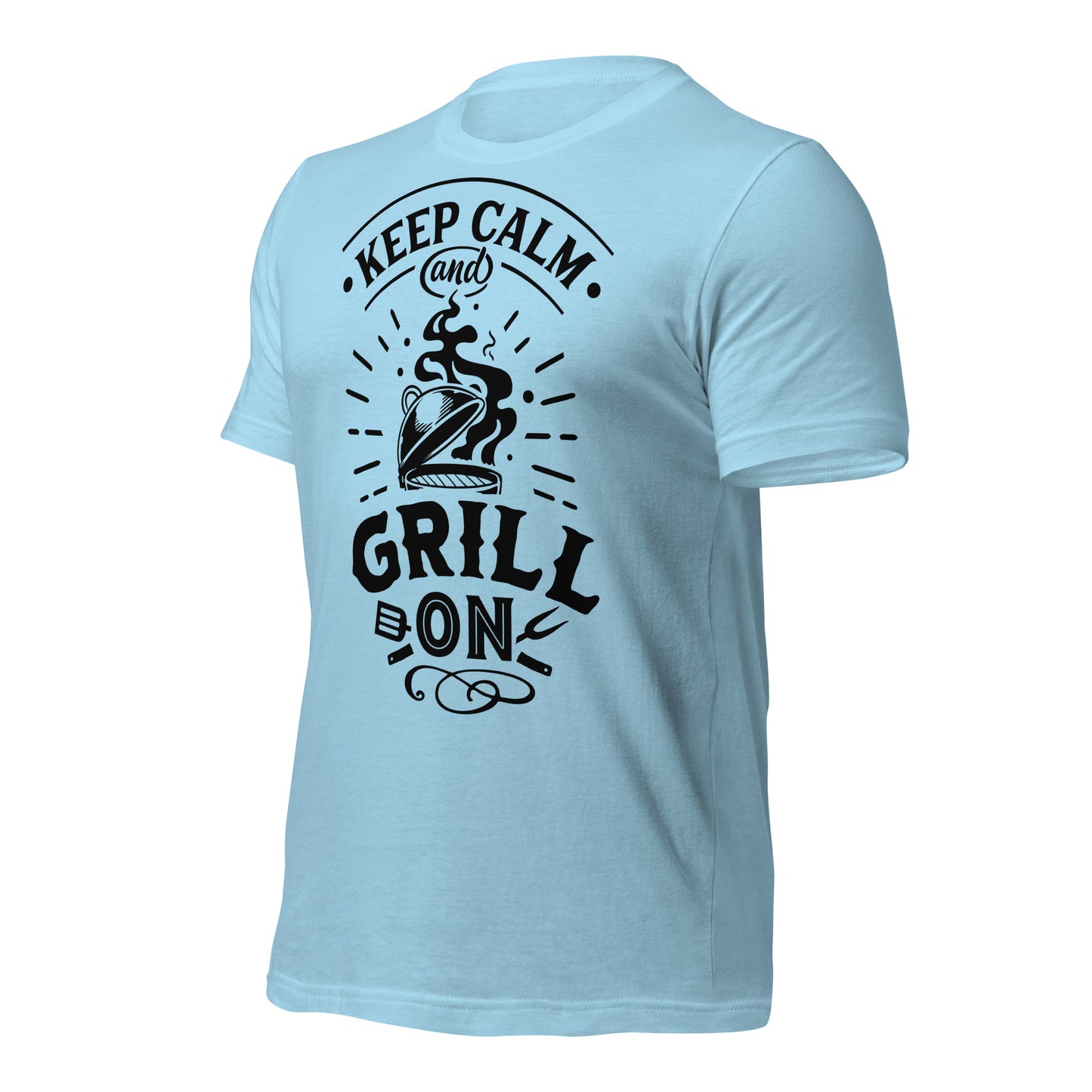 Keep Calm and Grill On T-shirt – Comfortable & Motivational BBQ Tee for Grill Lovers