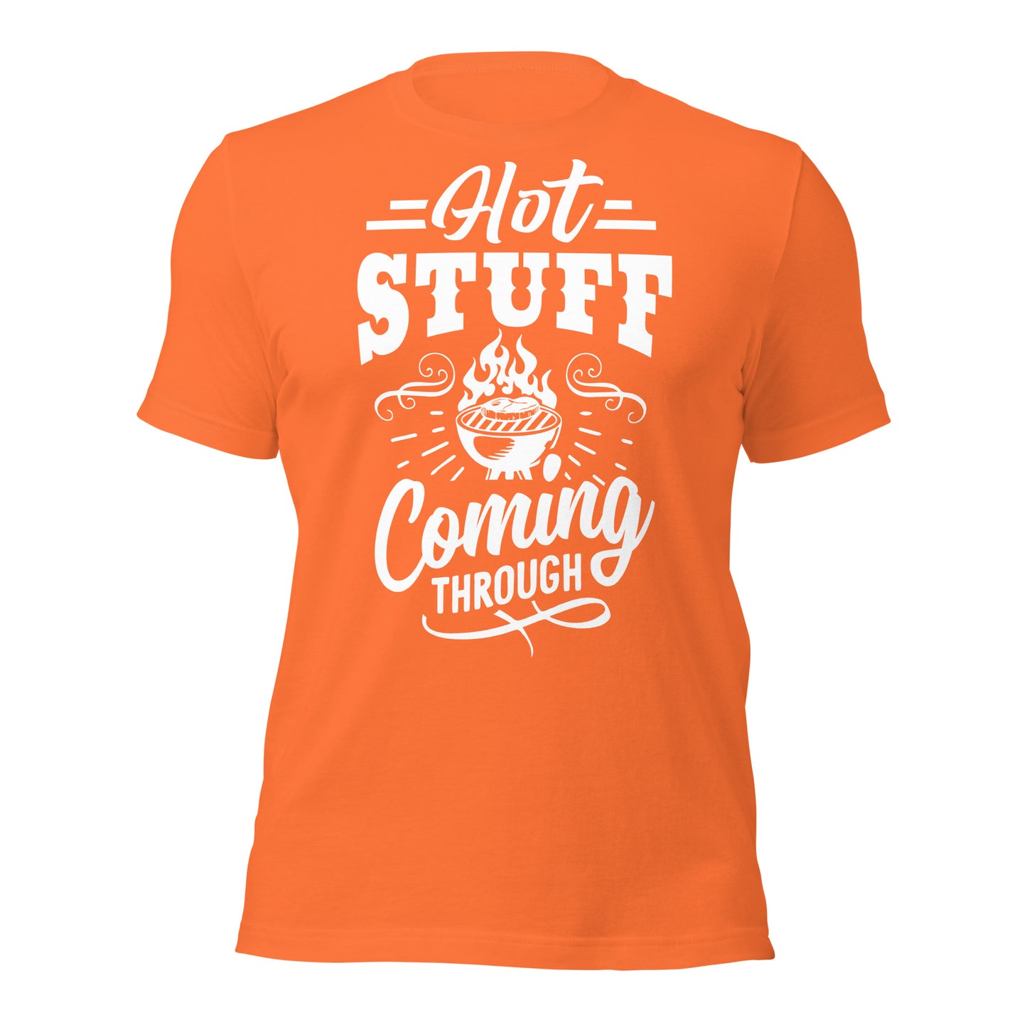 Hot Stuff Coming Through Funny BBQ T-shirt – Perfect for Grill Masters & BBQ Lovers