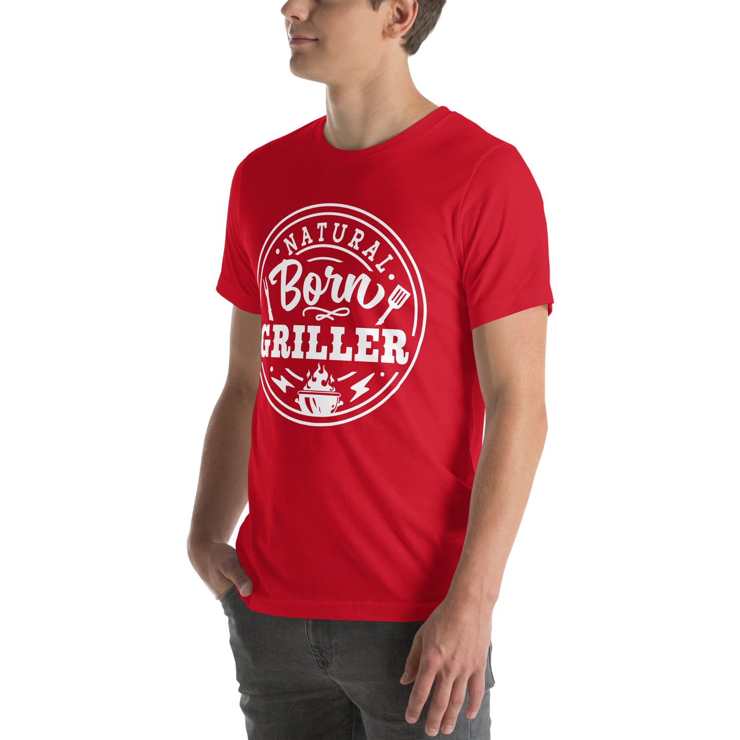 Natural Born Griller T-Shirt – Funny BBQ & Grill Master Tee