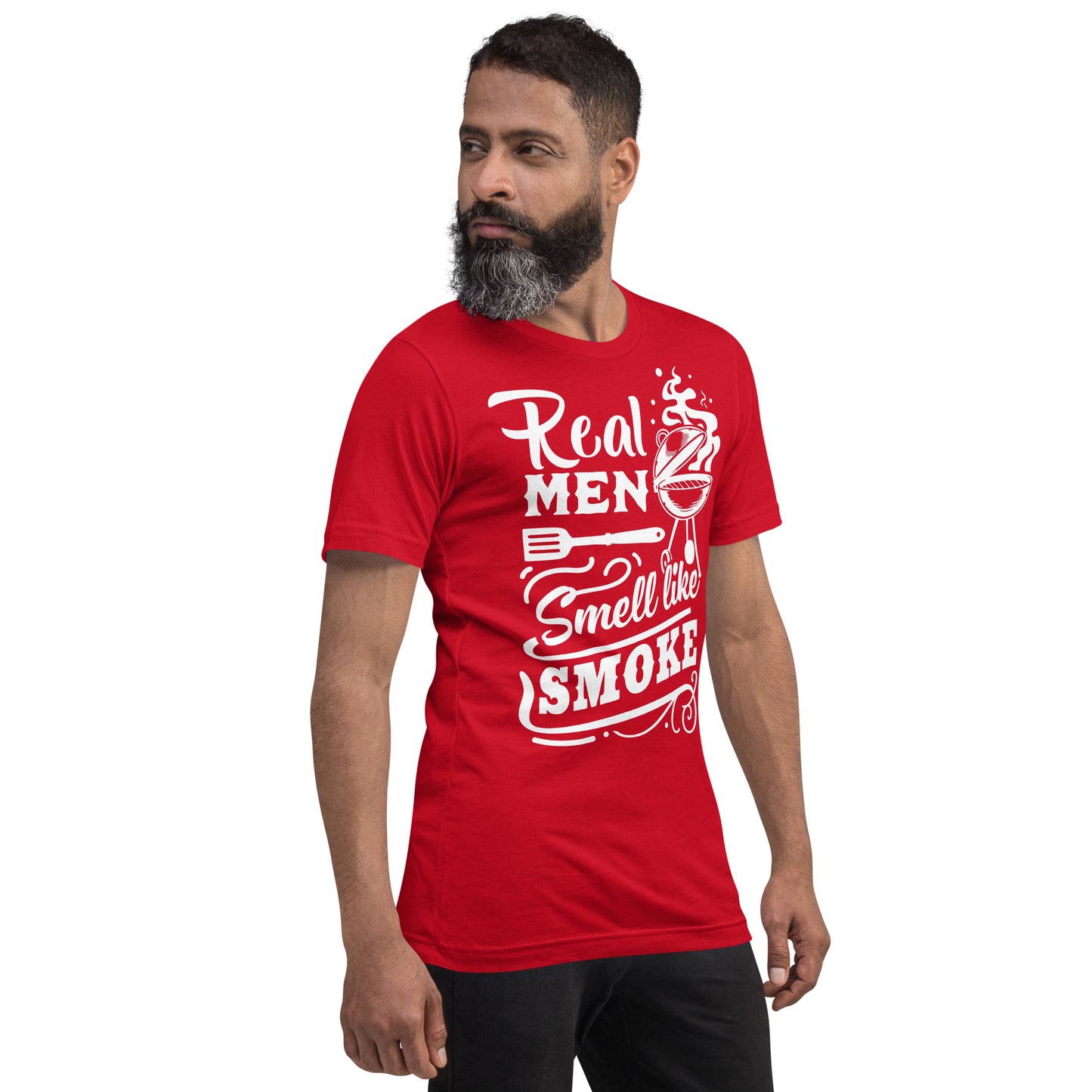 Real Men Smell Like Smoke Funny BBQ Shirt Unisex t-shirt