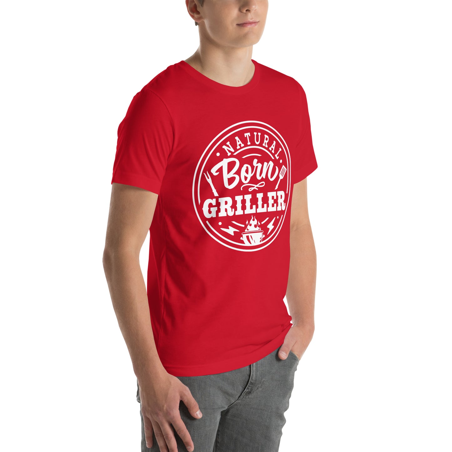 Natural Born Griller T-Shirt – Funny BBQ & Grill Master Tee