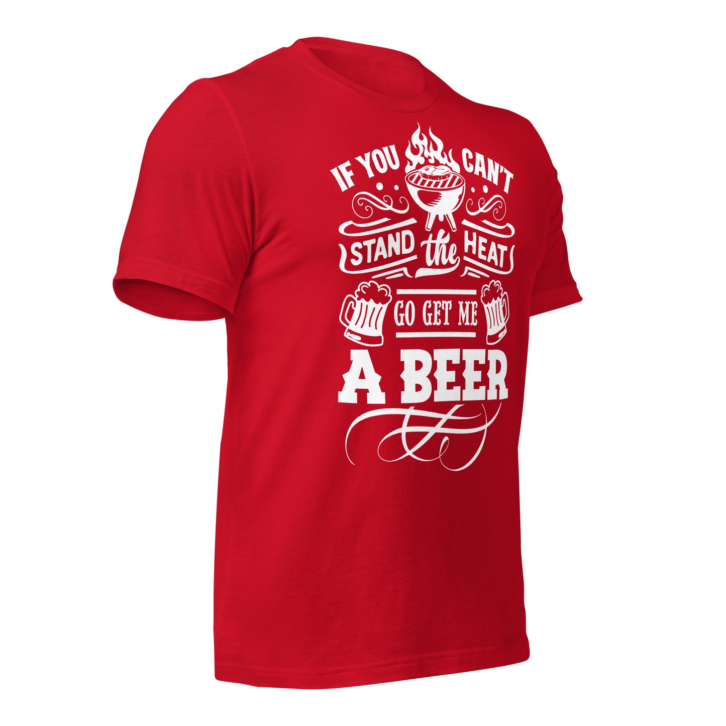 If You Can’t Stand the Heat, Go Get Me a Beer T-shirt – Funny & Comfortable Tee for BBQ Lovers