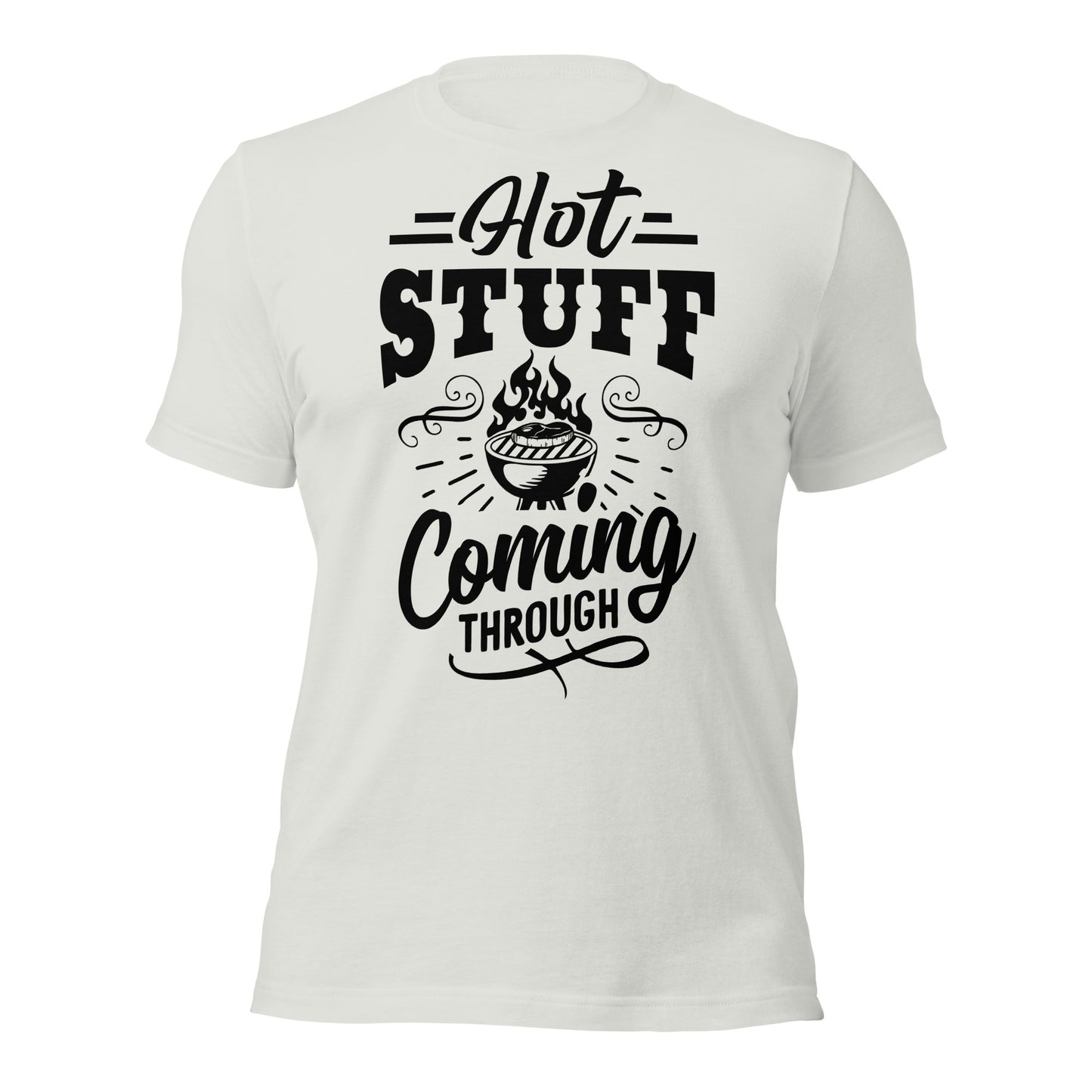 Hot Stuff Coming Through Funny BBQ T-shirt – Perfect for Grill Masters & BBQ Lovers