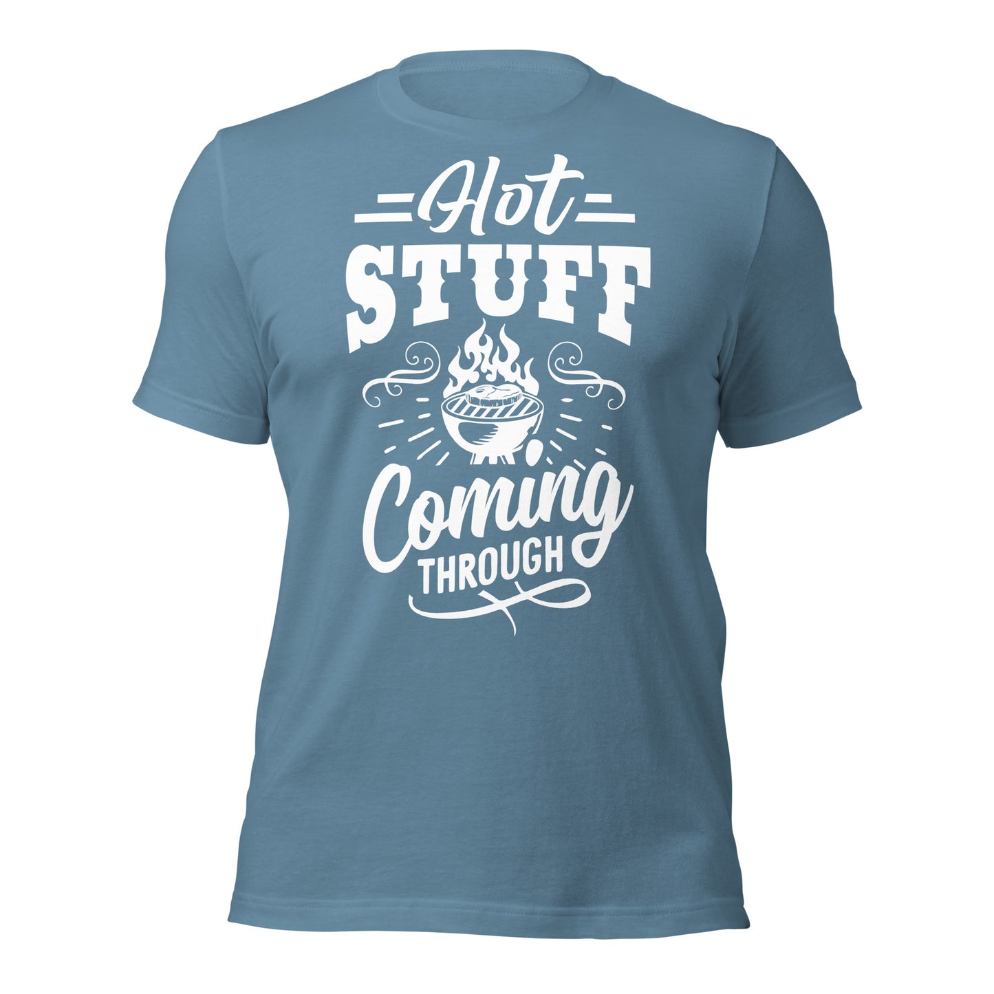 Hot Stuff Coming Through Funny BBQ T-shirt – Perfect for Grill Masters & BBQ Lovers