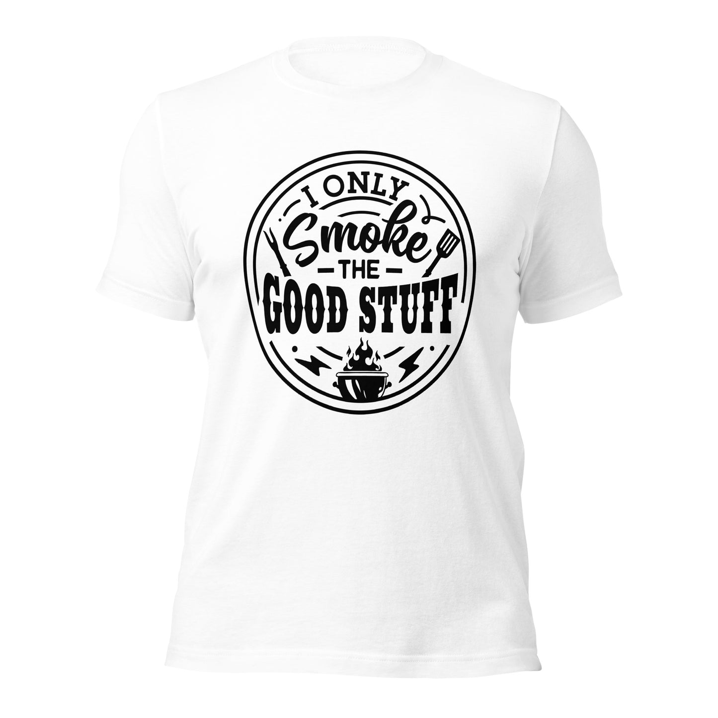 I Only Smoke the Good Stuff Funny BBQ T-shirt – Comfortable Tee for BBQ Lovers