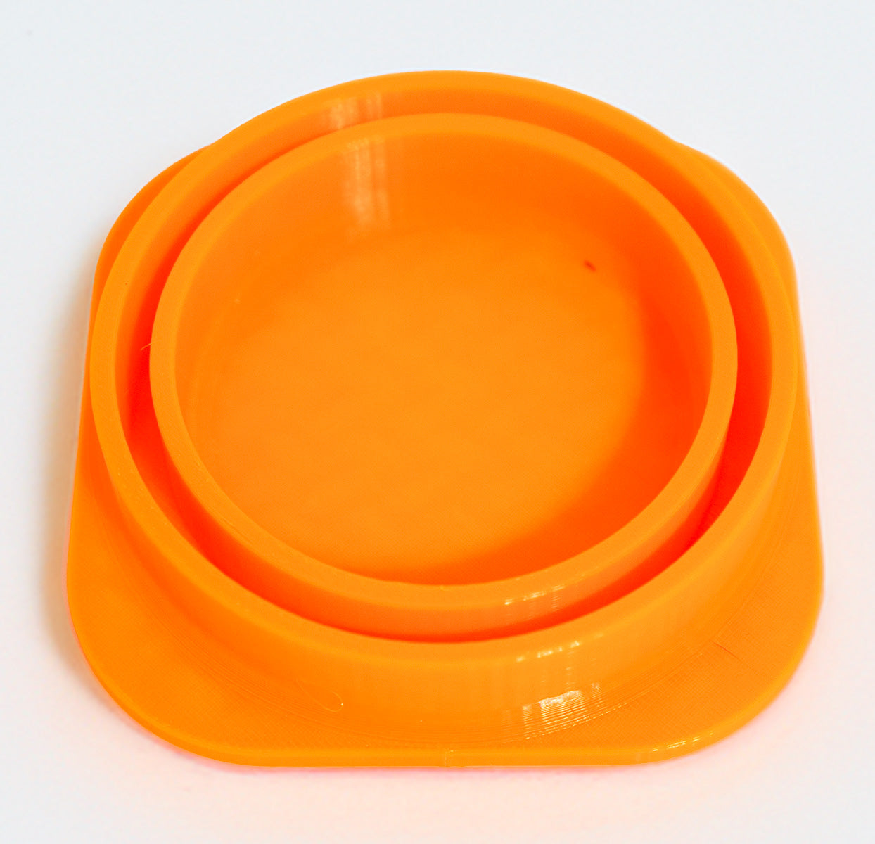 Orange Yoder ys640 smoke stack cap closeup of bottom