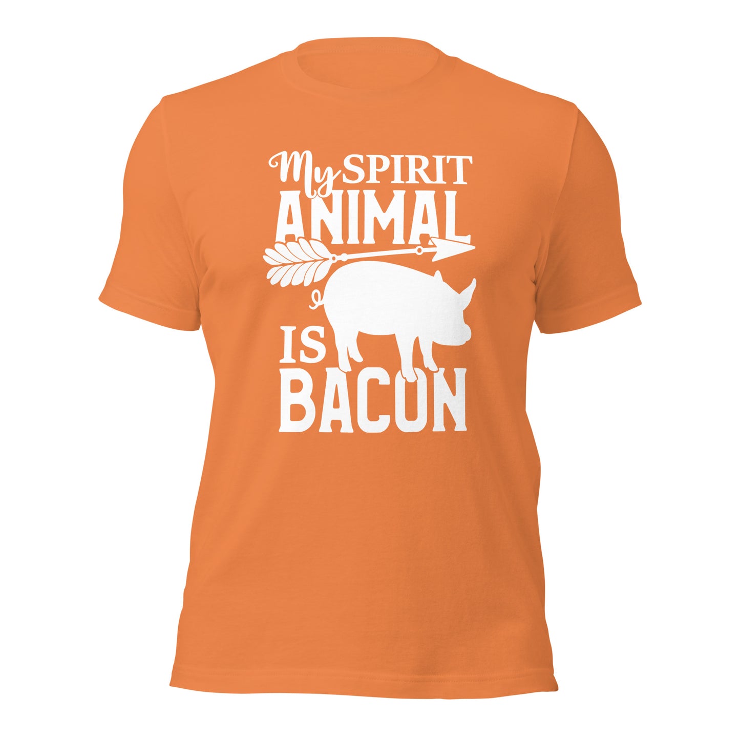 My Spirit Animal is Bacon T-Shirt – Funny Foodie Tee for BBQ & Breakfast Lovers