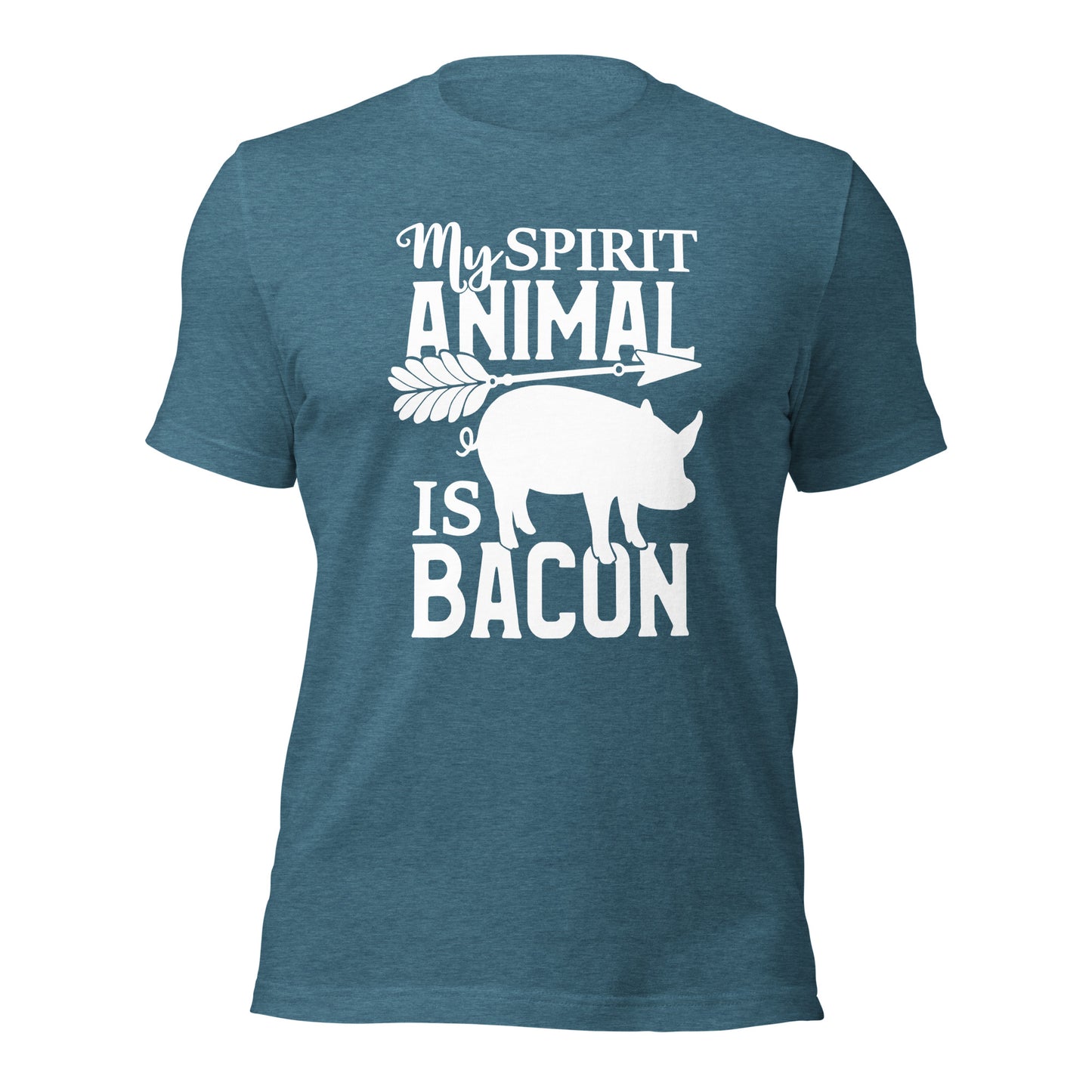 My Spirit Animal is Bacon T-Shirt – Funny Foodie Tee for BBQ & Breakfast Lovers