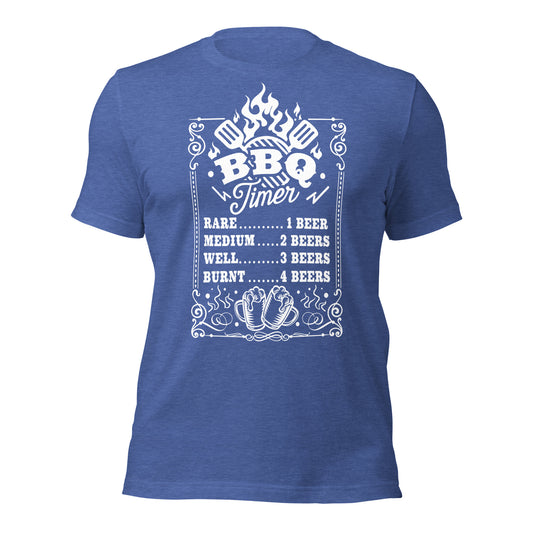 BBQ Timer T-Shirt – Funny Beer & Grilling Shirt for Pitmasters