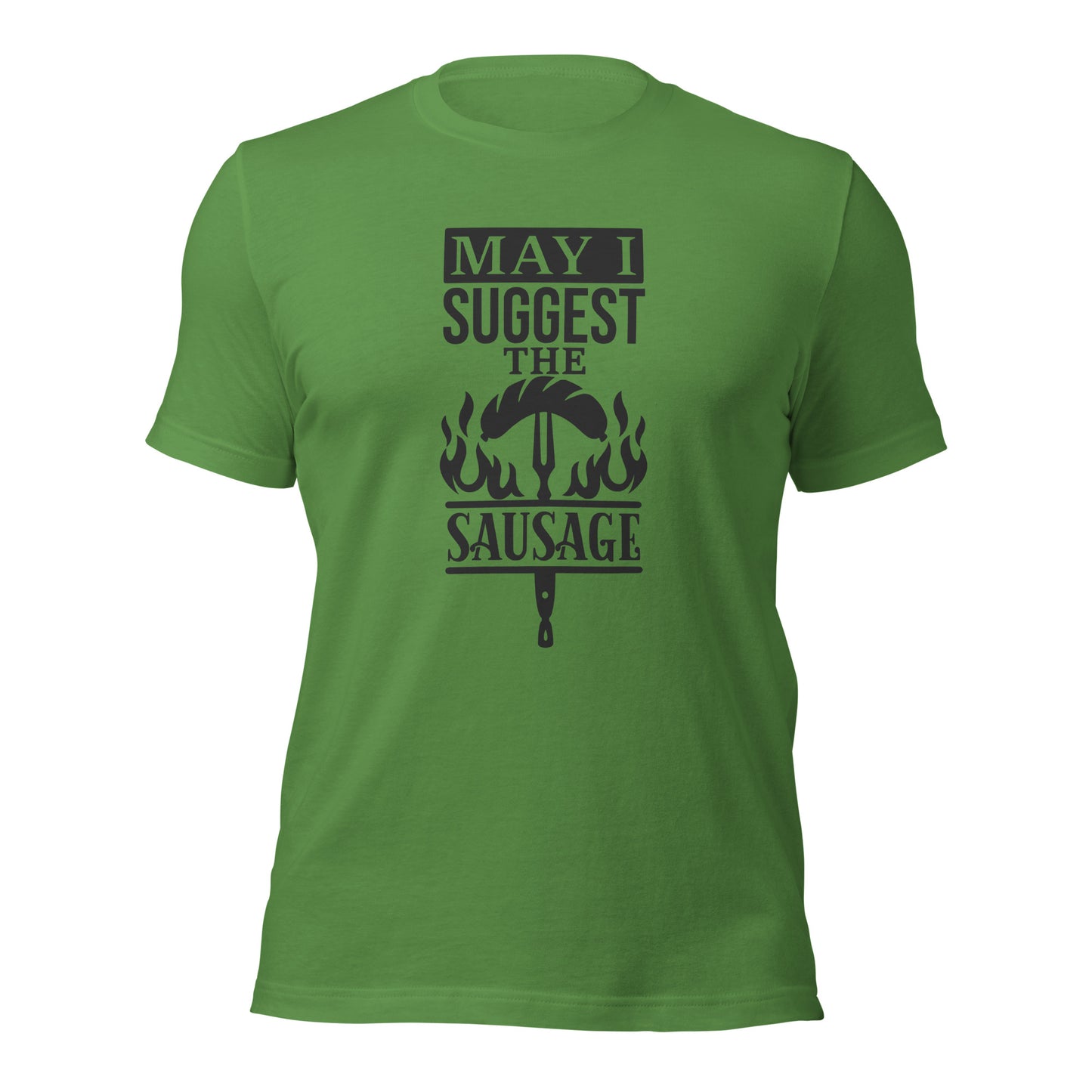 May I Suggest the Sausage? – Funny BBQ T-Shirt for Grill Masters & Meat Lovers