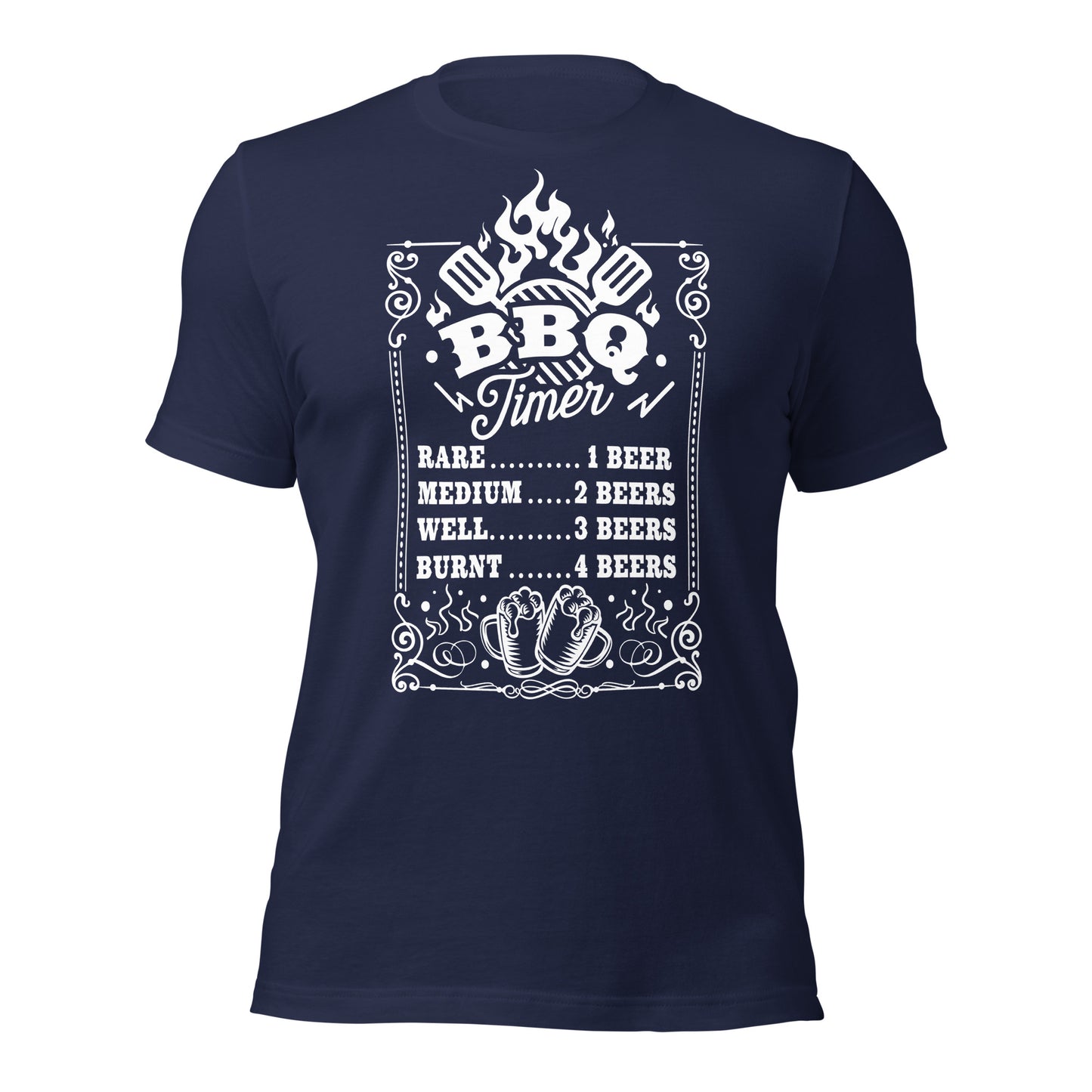 BBQ Timer T-Shirt – Funny Beer & Grilling Shirt for Pitmasters