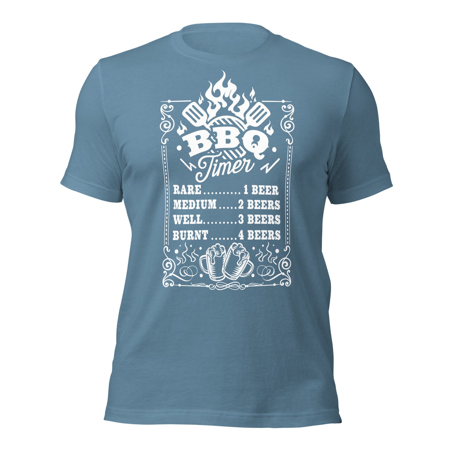 BBQ Timer T-Shirt – Funny Beer & Grilling Shirt for Pitmasters