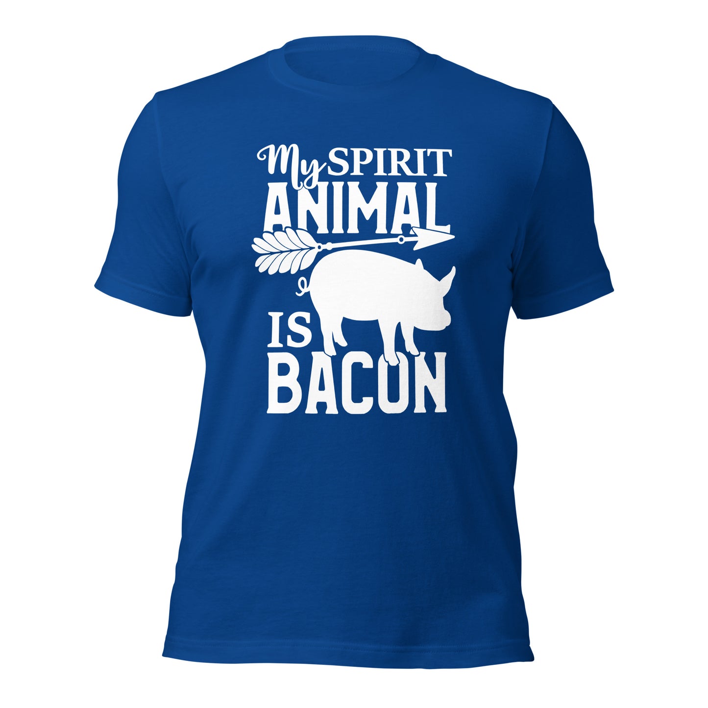 My Spirit Animal is Bacon T-Shirt – Funny Foodie Tee for BBQ & Breakfast Lovers